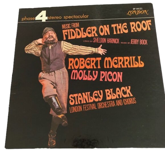 FIDDLER ON THE ROOF LONDON -LP Robert Merrill  - 1968 - Picture 1 of 10